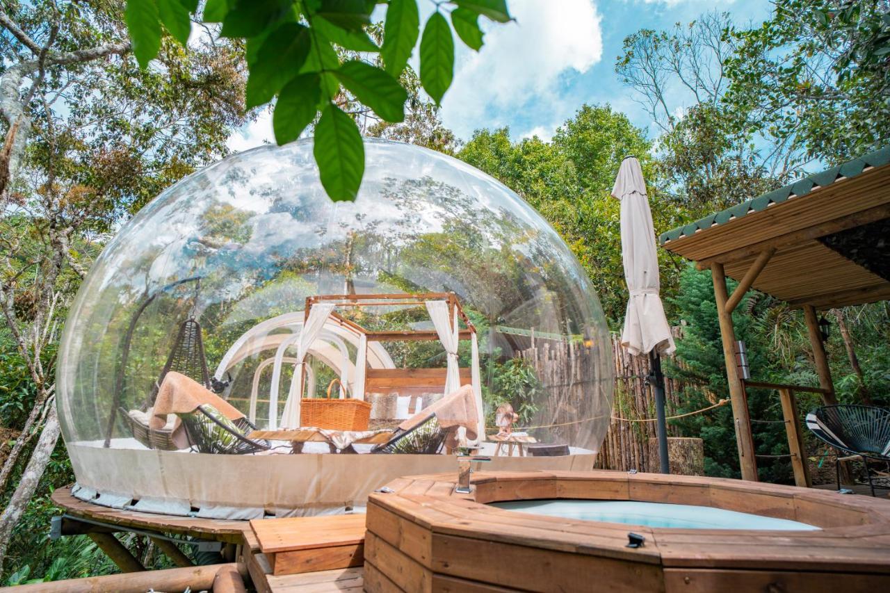 Hotel BubbleSky Glamping Guatapé Exterior foto